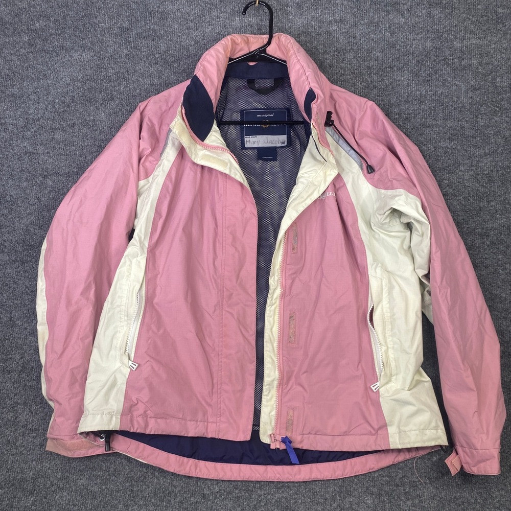 Henri Lloyd Pink Cream Sailing Jacket Womens Medium Breathable Nylon Full Zip